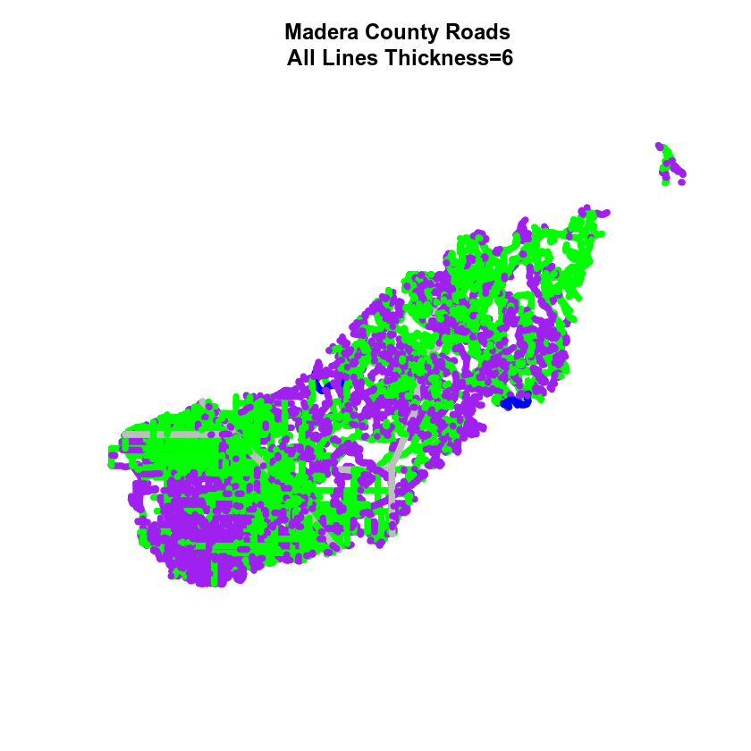 map of madera roads