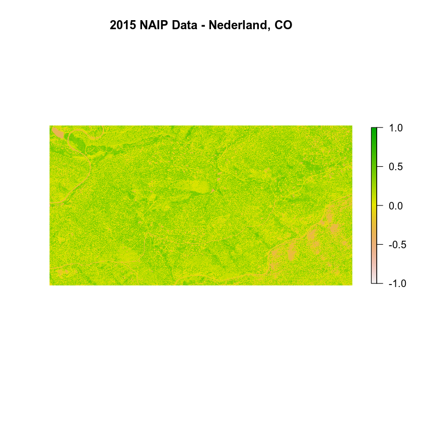 NAIP NDVI post fire.