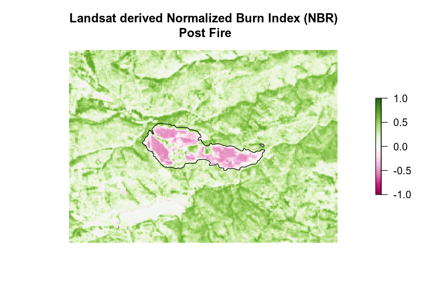 landsat derived NBR post fire