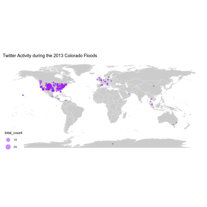 plot of chunk map-of-tweet-locations