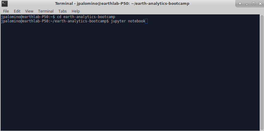 how to open jupyter notebook cmd