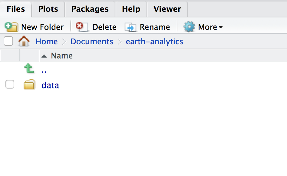 working directory screenshot