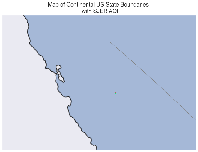 Here you've zoomed into the data on the map to see the very small study area extent that you are interested in.