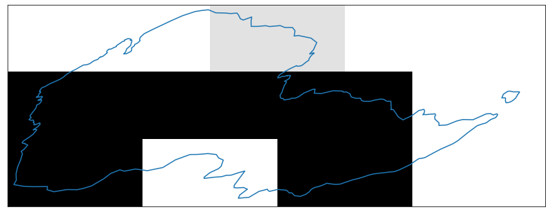 Map of the cropped MODIS imagery overlayed with the Cold Springs Fire vector layer.