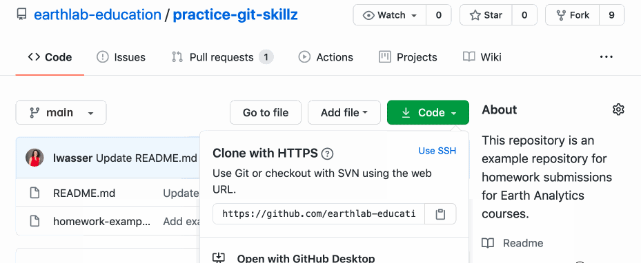 You can make a local copy of your forked repository on your computer with the git clone command.